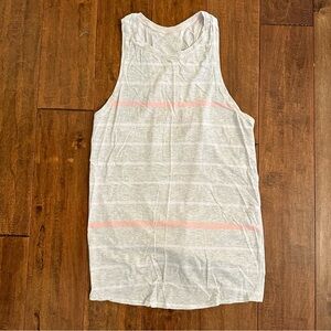 Lululemon Striped Open Back Tank Top Sz 4